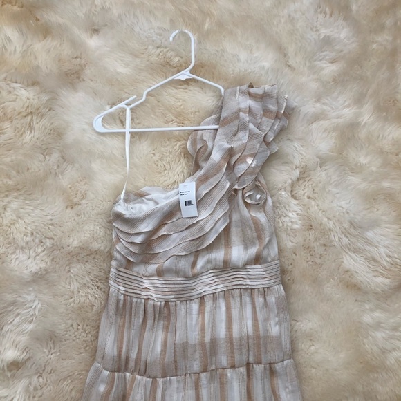 Tularosa Avery One-Shoulder Maxi Dress Stripe L - Picture 6 of 10